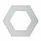 Подвесной светодиодный cветильник Geometria ЭРА Hexagon SPO-124-W-40K-051 51Вт 4000К белый Б0050556 - фото №4