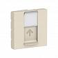 Лицевая панель RJ45 одиночная без коннектора Schneider Electric Unica Modular NU941144 - фото №1