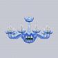 Подвесная люстра Bohemia Ivele 1311/10/300 G Aq/Aquamarine/M-1H - фото №2