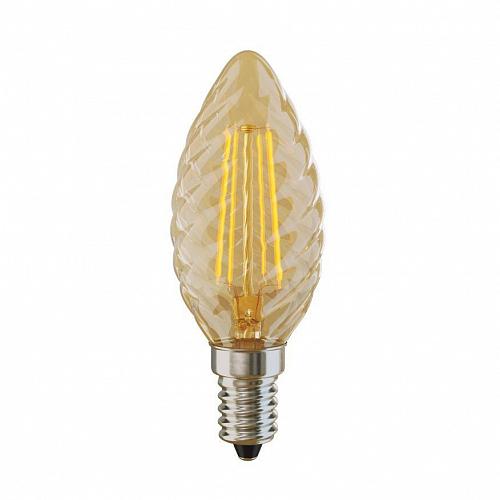 Лампа светодиодная филаментная Voltega E14 4W 2800К свеча витая золотая VG1-CC3E14warm4W-F 5483