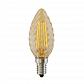 Лампа светодиодная филаментная Voltega E14 4W 2800К свеча витая золотая VG1-CC3E14warm4W-F 5483 - фото №1