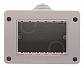 Коробка для накладного монтажа 3-модульная ABB Zenit IP40 2CLA339110N1101 - фото №1