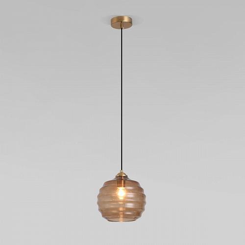 Подвесной светильник Eurosvet Ice 50239/1 коньячный