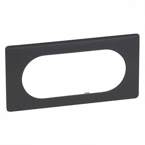 Рамка 4/5-модульная Legrand Celiane черная перкаль 066745