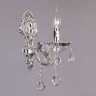 Бра с одним плафоном серебристого цвета