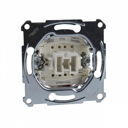 Выключатель одноклавишный Schneider Electric Merten Aquadesign MTN3111-0000