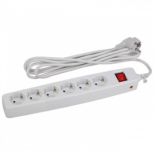 Сетевой фильтр ЭРА SF-6es-4m-W C0039536