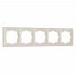 Рамка Werkel Snabb Basic на 5 постов слоновая кость W0052003 4690389161469 - фото №1