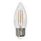 Лампа светодиодная филаментная диммируемая Uniel E27 9W 3000K прозрачная LED-C35-9W/3000K/E27/CL/DIM GLA01TR UL-00005187 - фото №1