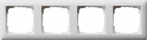 Рамка 4-постовая Gira Standard 55 чисто-белый шелковисто-матовый 021404