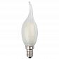 Лампа светодиодная филаментная ЭРА E14 7W 2700K матовая F-LED BXS-7W-827-E14 frost Б0027954 - фото №1