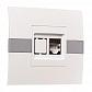Розетка компьютерная RJ45 Mono Electric Eсо 6 кат белый 101-010104-125 - фото №1