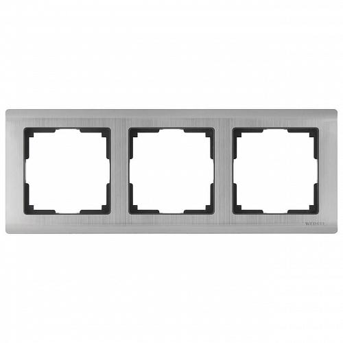 Рамка Werkel Metallic на 3 поста глянцевый никель WL02-Frame-03 4690389045929