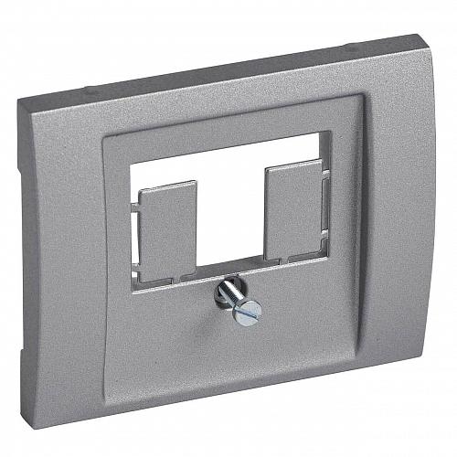 Лицевая панель Legrand Galea Life розетки TDO алюминий 771347