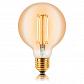 Лампа светодиодная филаментная диммируемая E27 4W 2200K золотая 057158 - фото №1