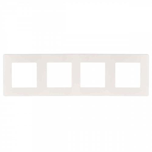 Рамка 4-постовая ЭРА 12 сатин белый 12-5104-01 Б0052529