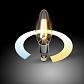 Лампа светодиодная филаментная диммируемая Elektrostandard E14 5W 3300/4200/6500K прозрачная BLE1437 a055921 - фото №1