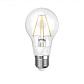 Лампа светодиодная филаментная Uniel E27 8W 3000K прозрачная LED-A60-8W/WW/E27/CL UL-00000198 - фото №1