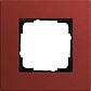 Рамка 1-постовая Gira Esprit Lenoleum-Multiplex красный 0211229 - фото №1