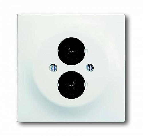 Лицевая панель ABB Impuls аудиорозетки двойной белый бархат 2CKA001753A0173