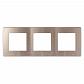 Рамка 3-постовая ЭРА 12 сатин шампань 12-5103-04 Б0052522 - фото №1