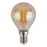 Лампа светодиодная филаментная ЭРА E14 7W 4000K золотая F-LED P45-7W-840-E14 gold Б0047018