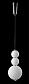 Подвесной светодиодный светильник Crystal Lux Desi SP3 Chrome/White - фото №3