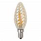 Лампа светодиодная ЭРА E14 9W 2700K золотая F-LED BTW-9W-827-E14 gold Б0047011 - фото №1
