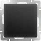 Выключатель Werkel одноклавишный проходной черный матовый WL08-SW-1G-2W 4690389054143 - фото №1