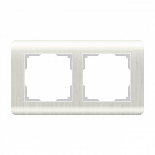 Рамка Werkel Stream на 2 поста перламутровый WL12-Frame-02 4690389123016