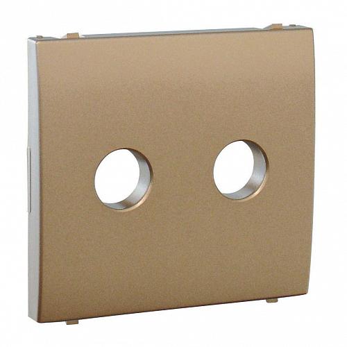 Лицевая панель Efapel Apolo 5000 акустической розетки шампань 50713 TCH