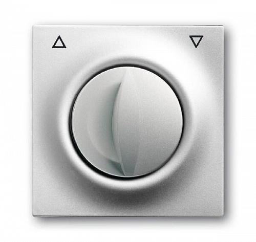 Лицевая панель ABB Impuls выключателя жалюзи серебристо-алюминиевый 2CKA001753A0033