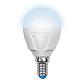 Лампа светодиодная Uniel E14 6W 4500K матовая LED-G45-6W/NW/E14/FR/DIM PLP01WH UL-00000692 - фото №1