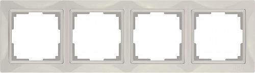 Рамка Werkel Snabb Basic на 4 поста слоновая кость WL03-Frame-04 4690389098765