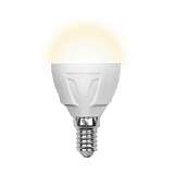 Лампочка Volpe LED-G45-6W/WW/E14/FR/S