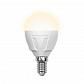 Лампа светодиодная (09443) E14 6W 3000K матовая LED-G45-6W/WW/E14/FR/S - фото №1