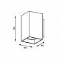 Настенный светильник Zumaline Sandy wl square black 92698 - фото №2