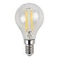 Лампа светодиодная филаментная ЭРА E14 9W 4000K прозрачная F-LED P45-9w-840-E14 Б0047026 - фото №1