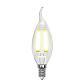 Лампа светодиодная филаментная Uniel E14 7,5W 3000K прозрачная LED-CW35-7,5W/WW/E14/CL GLA01TR UL-00003248 - фото №1