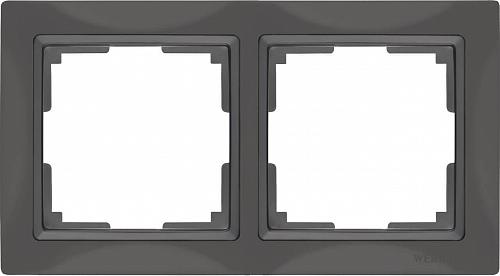 Рамка Werkel Snabb Basic на 2 поста серо-коричневый WL03-Frame-02 4690389099045