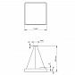 Подвесной светодиодный cветильник Geometria ЭРА Quadro SPO-163-B-40K-050 50Вт 4000К черный Б0050587 - фото №2