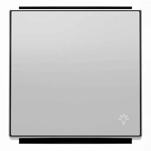 Лицевая панель ABB Sky выключателя одноклавишного Свет серебристый алюминий 2CLA850420A1301