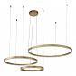 Подвесной светодиодный светильник Indigo Galass 14001/3P Gold V000013L - фото №2