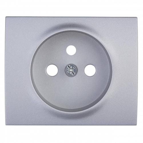 Лицевая панель Legrand Galea Life розетки 2К+З французский стандарт алюминий 771327