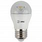 Лампа светодиодная ЭРА E27 7W 2700K прозрачная LED P45-7W-827-E27-Clear Б0017243 - фото №1