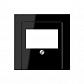 Крышка для TAE-розетки, моно/стерео-аудиорозетки Jung A 500 черная A569PLTSW - фото №1