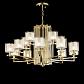 Подвесная люстра Crystal Lux Nicolas SP-PL10+5 Gold/White - фото №1