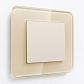 Выключатель одноклавишный проходной Werkel айвори матовый W1112062 4690389184604 - фото №2