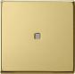 Лицевая панель Gira System 55 выключателя одноклавишного с подсветкой латунь 0290604 - фото №1