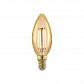 Лампа светодиодная филаментная диммируемая Eglo E14 4W 1700К золотая 11698 - фото №1